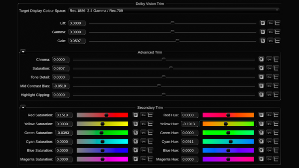 Dolby Vision Trims License